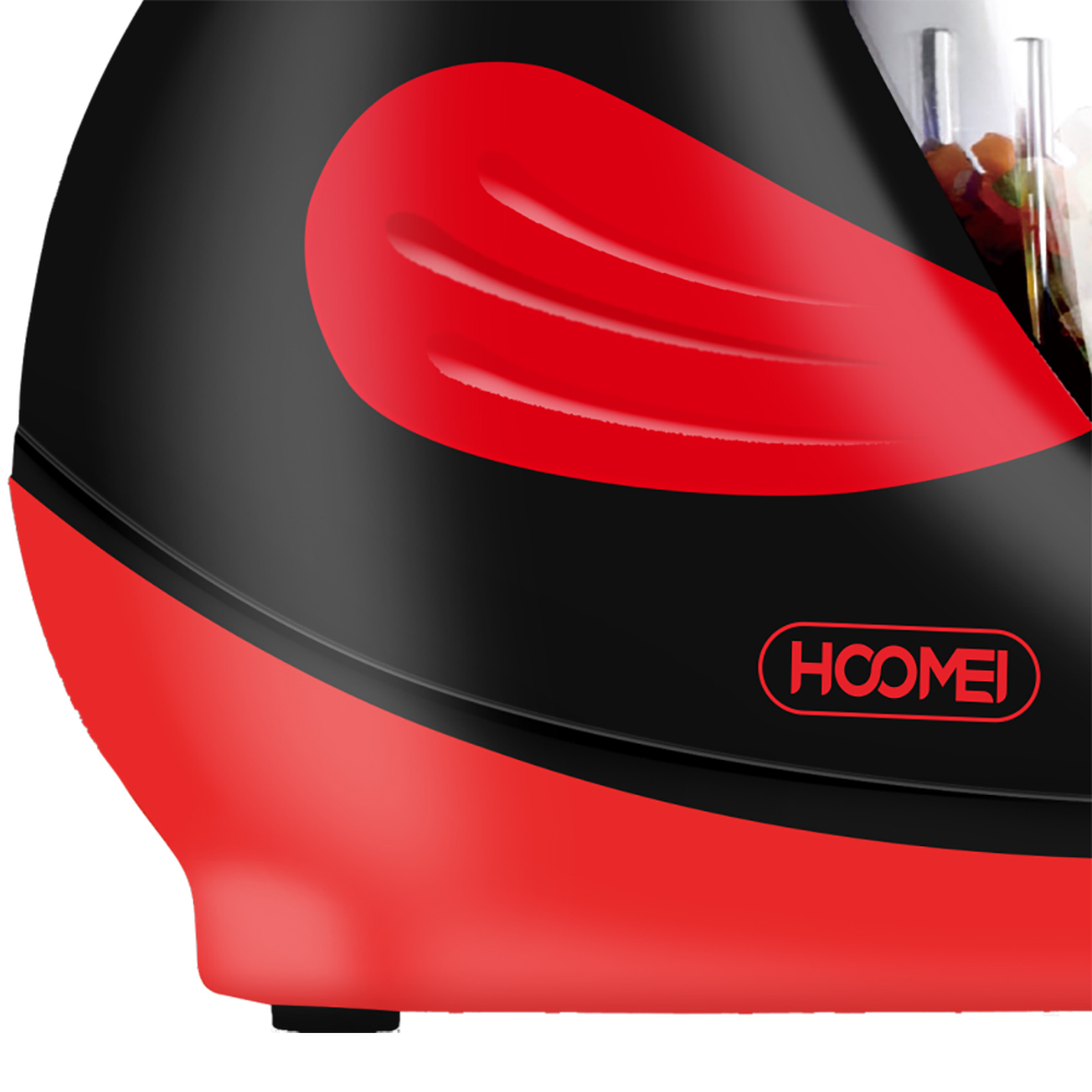 Hoomei® Mini Multi Μίxer 1200W με Κάδο 310ml Κόκκινο HM-6265